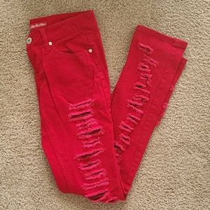 Size 5 Juniors Vanilla Star Skinny Jeans